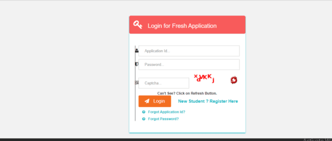 Login for Fresh Application