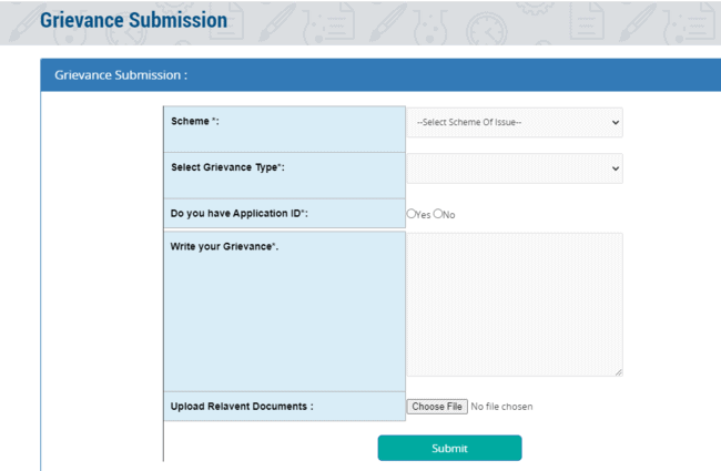 Register Grievance Under Telangana Scholarship