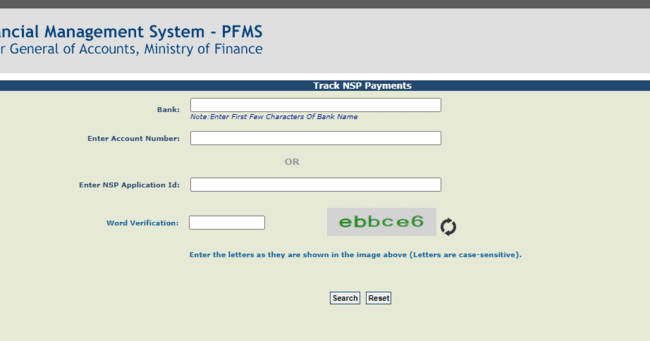 NSP Payment Status 