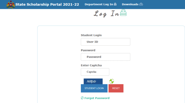 Student Login Process 