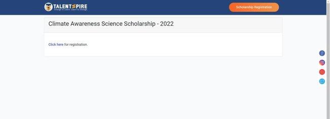 IISC Climate Change Scholarship Official Website