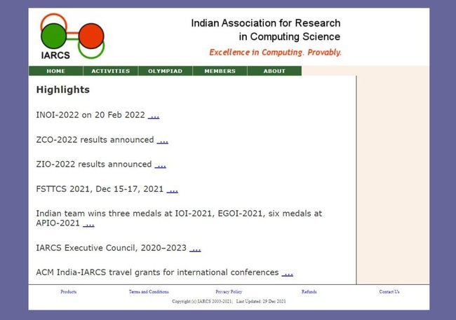 Application Procedure for Zonal Informatics Olympiad ZIO 2022