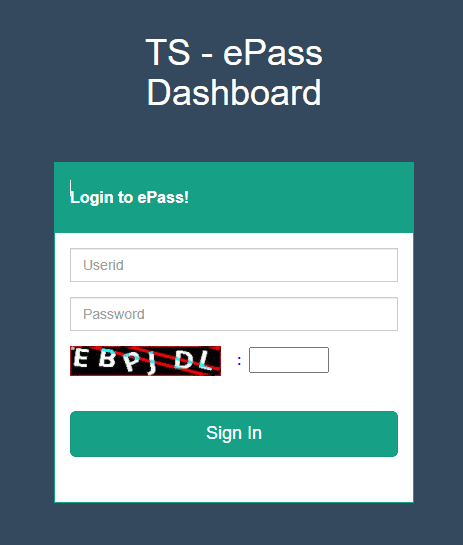 Dashboard Login 