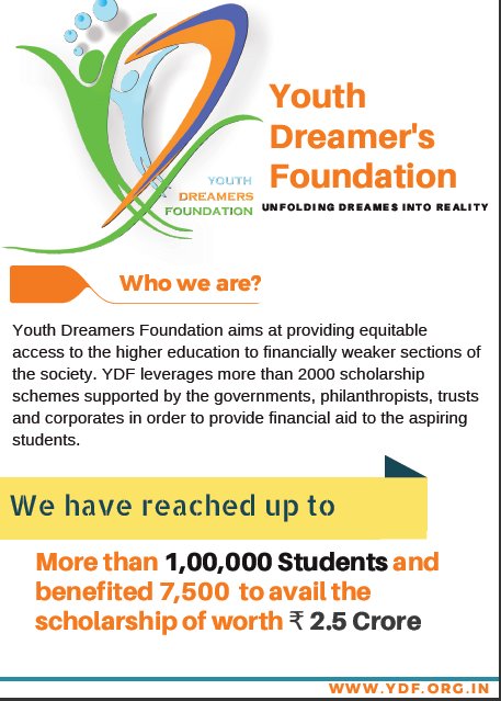 Youth Dreamers Foundation Scholarship 