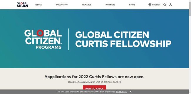 Application Procedure for Global Citizen Curtis Fellowship