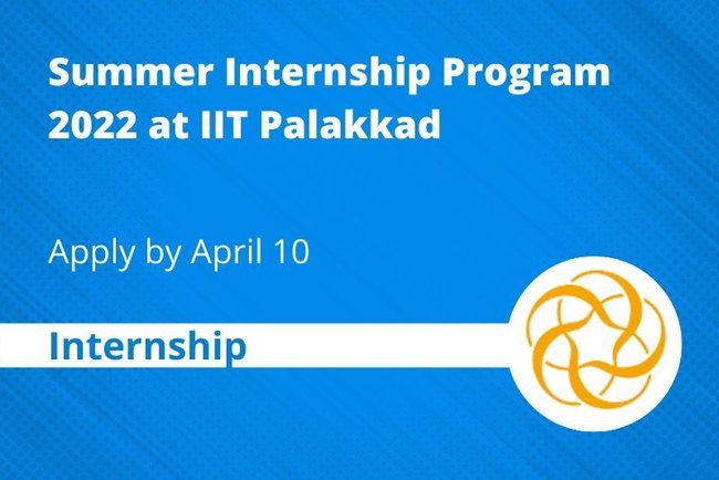 IIT Palakkad Summer Internships