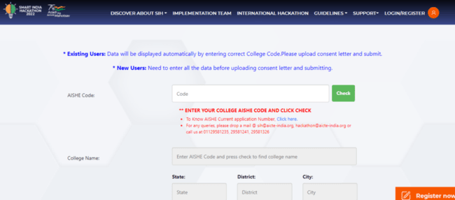 SPOC Registration for Colleges 