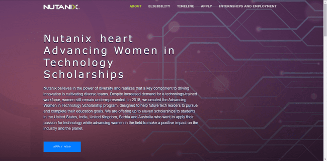 Nutanix Heart Women in Technology Scholarships 2022 Application Procedure