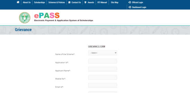 File A TS ePass Scholarship Status Complaint