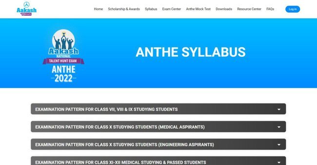 Check Exam Syllabus