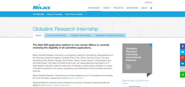 Mitacs Globalink Research Internship 2023