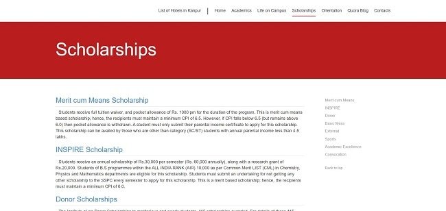 Scholarships