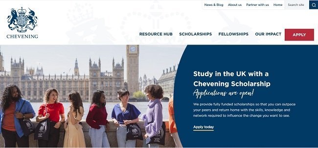 Chevening Scholarship for Indian Students Official Website 