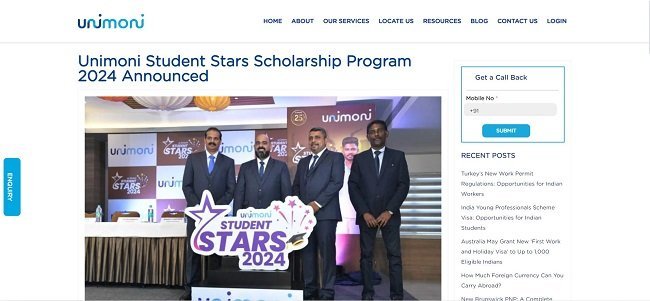 Unimoni Student Star Scholarship Official Website 