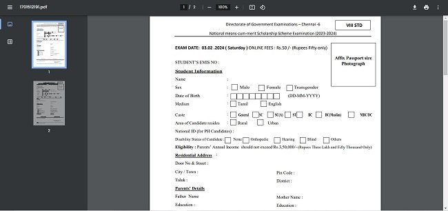 Donwload Application Form