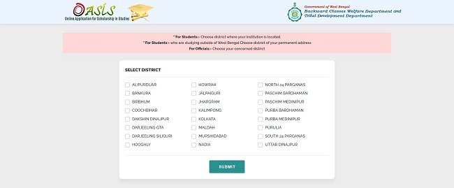 Process to do student register