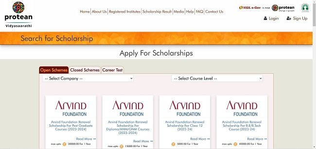 Arvind Fashions Limited Scholarship Official Website