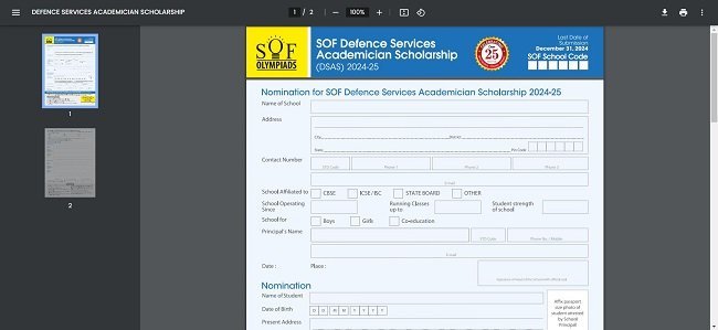 Download Application Form