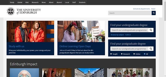 Edinburgh Global Online Learning Masters Scholarship Official Website