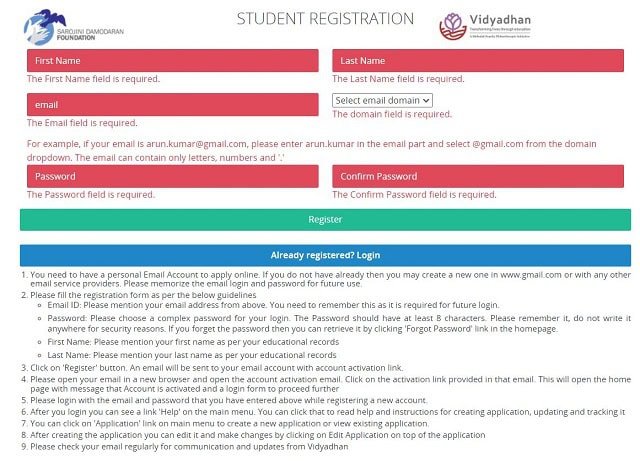 Registration Form