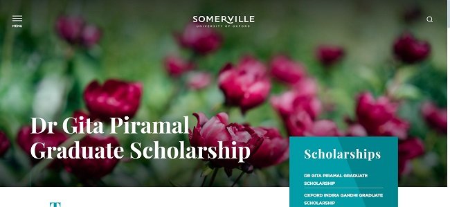 Dr Gita Piramal Scholarship Official Website 