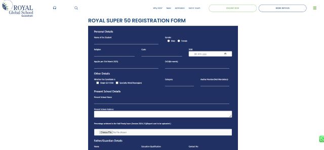 registration form