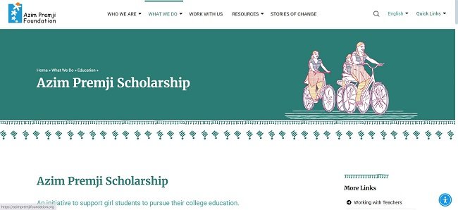 Azim Premji Scholarship Official Website