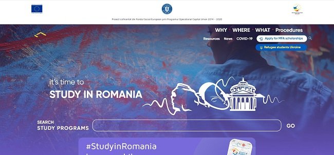 Romania Government Scholarship Official Website 