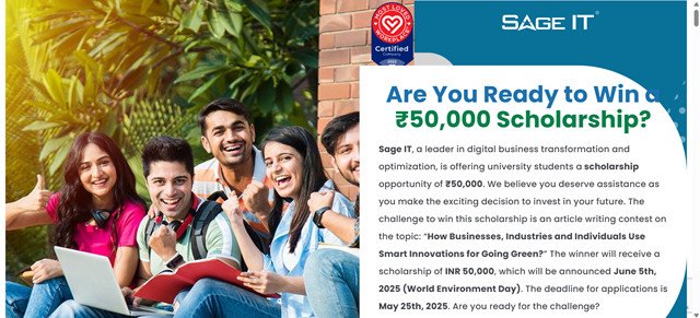 Sage IT Scholarship Official Website